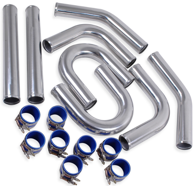 Kit Cañeria / Tuberia 3" Aluminio 500mm para Intercooler Frontal