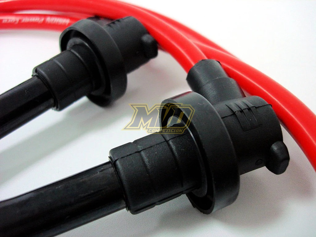 Juego de cables de bujía VMS Racing Nissan SR20 - Rojo 10.2MM 10 MM - Imagen 2