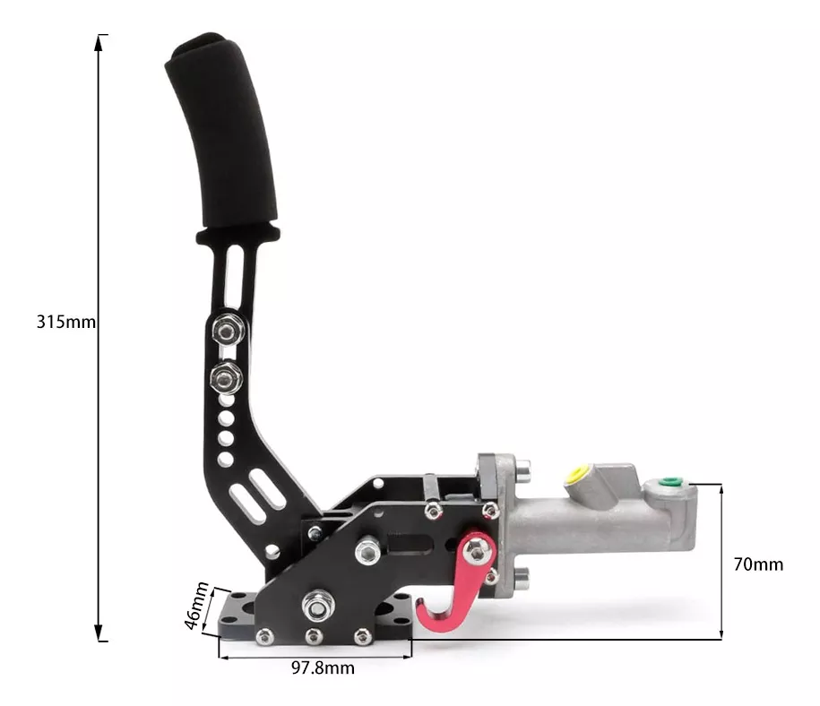 Freno de Mano Hidráulico Drift Rojo - Imagen 2