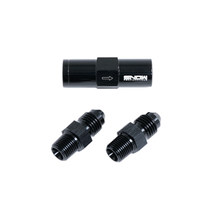 Snow Performance Válvula de retención de agua y metanol de alto caudal con accesorios 4AN