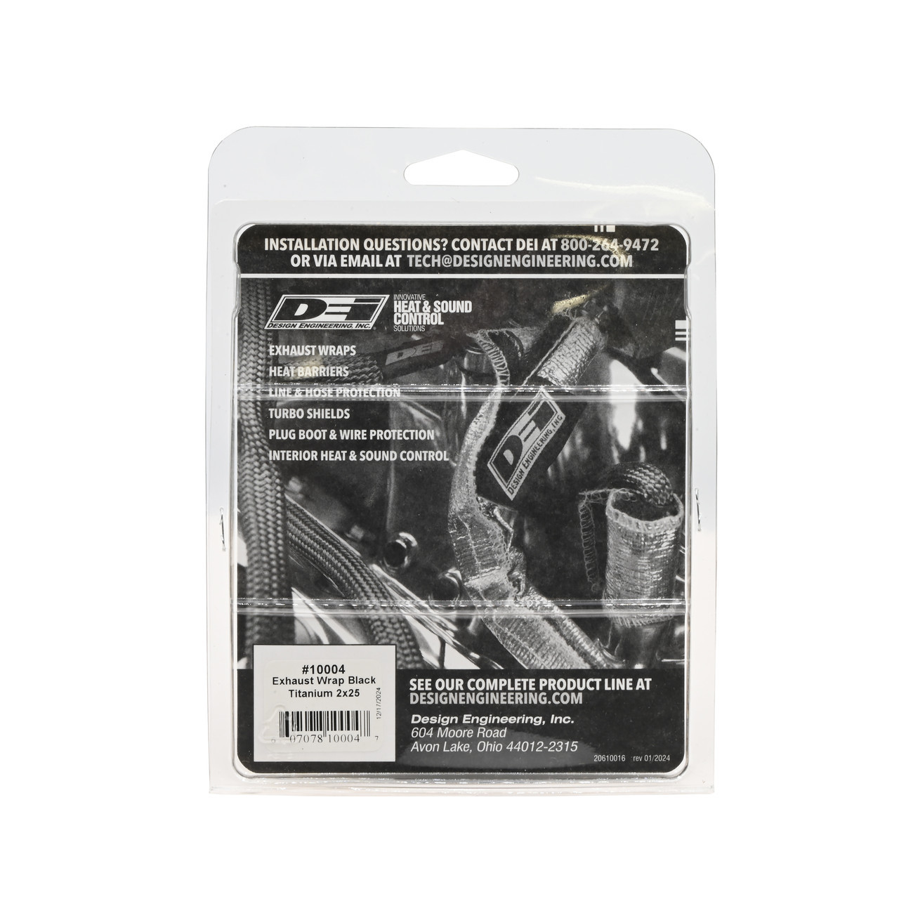 DEI - Cinta aislante de titanio negro para escapes, 5 cm x 7,6 mt , con tecnología LR. - Imagen 3