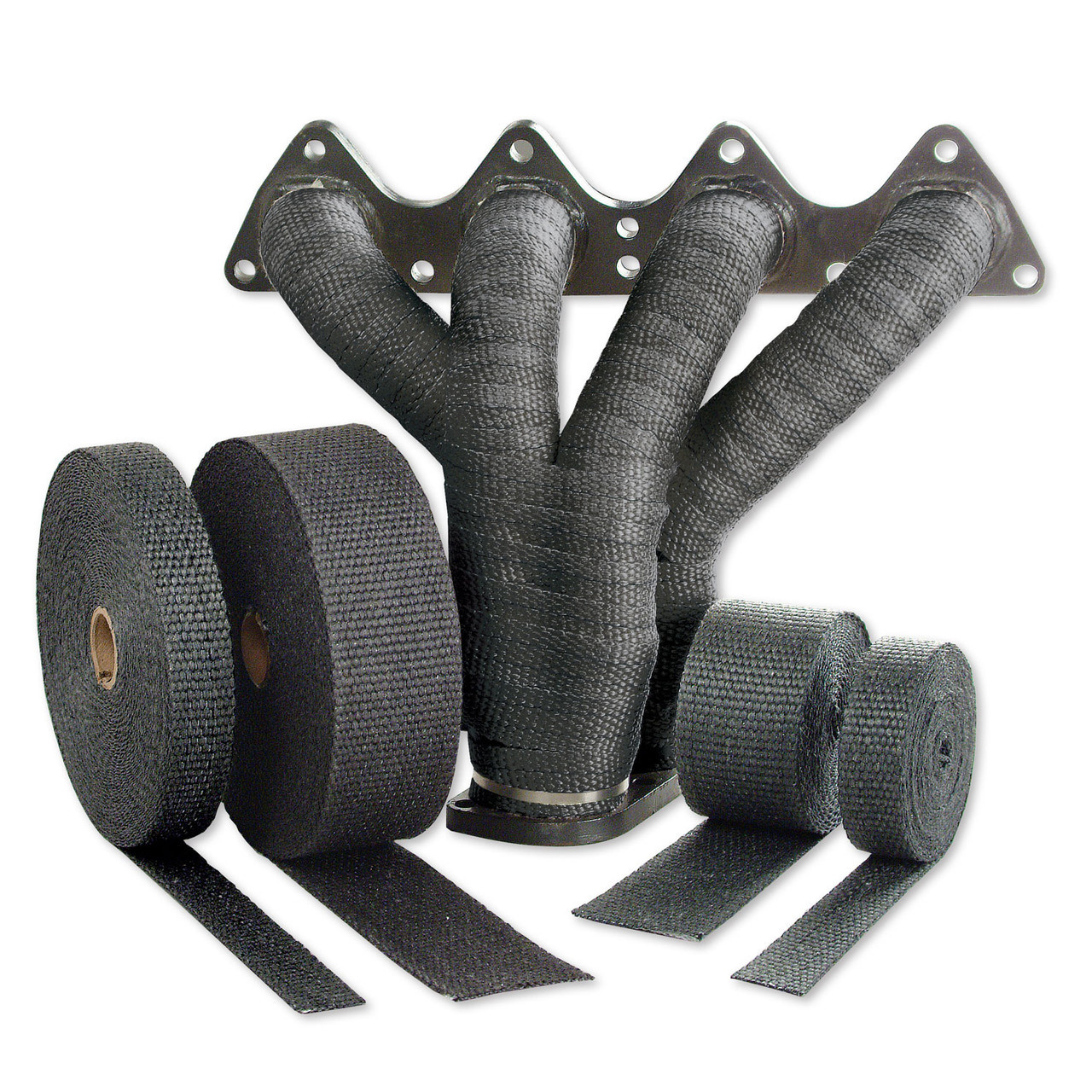 DEI - Kit de cinta aislante para escape de fibra de vidrio negra de 2" x 25 pies con (4) bridas de sujeción de 8". - Imagen 4