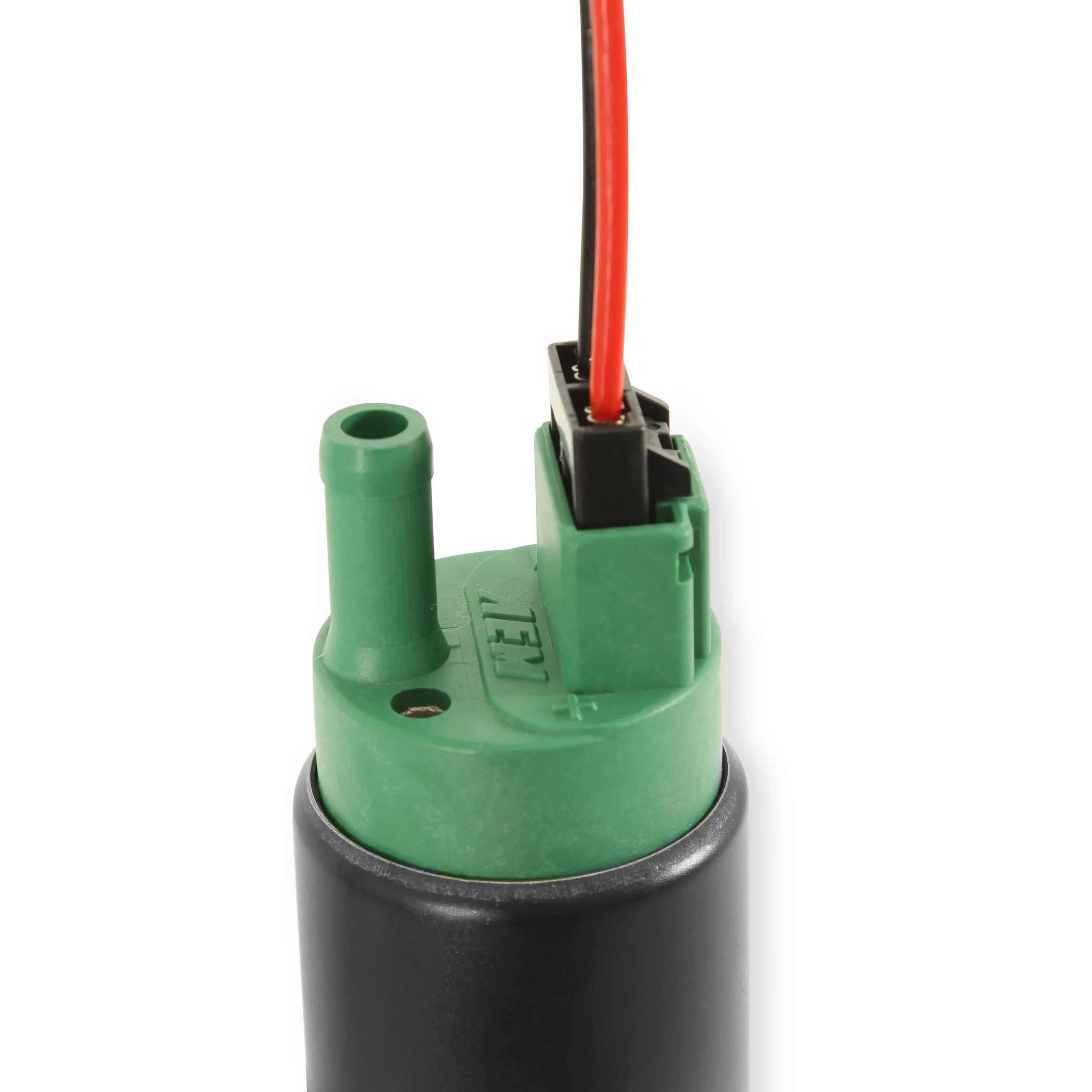 Kit de bomba de combustible AEM de alto flujo de 400 LPH para E85, para uso en tanque, con entrada descentrada de un solo conector y salida en línea. - Imagen 2