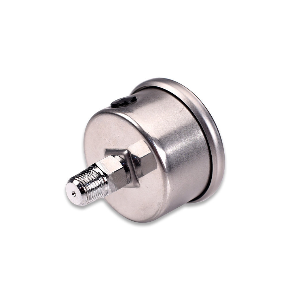 Manómetro de presión de combustible con líquido IAG Performance de 0 a 100 PSI (esfera negra) - Imagen 3