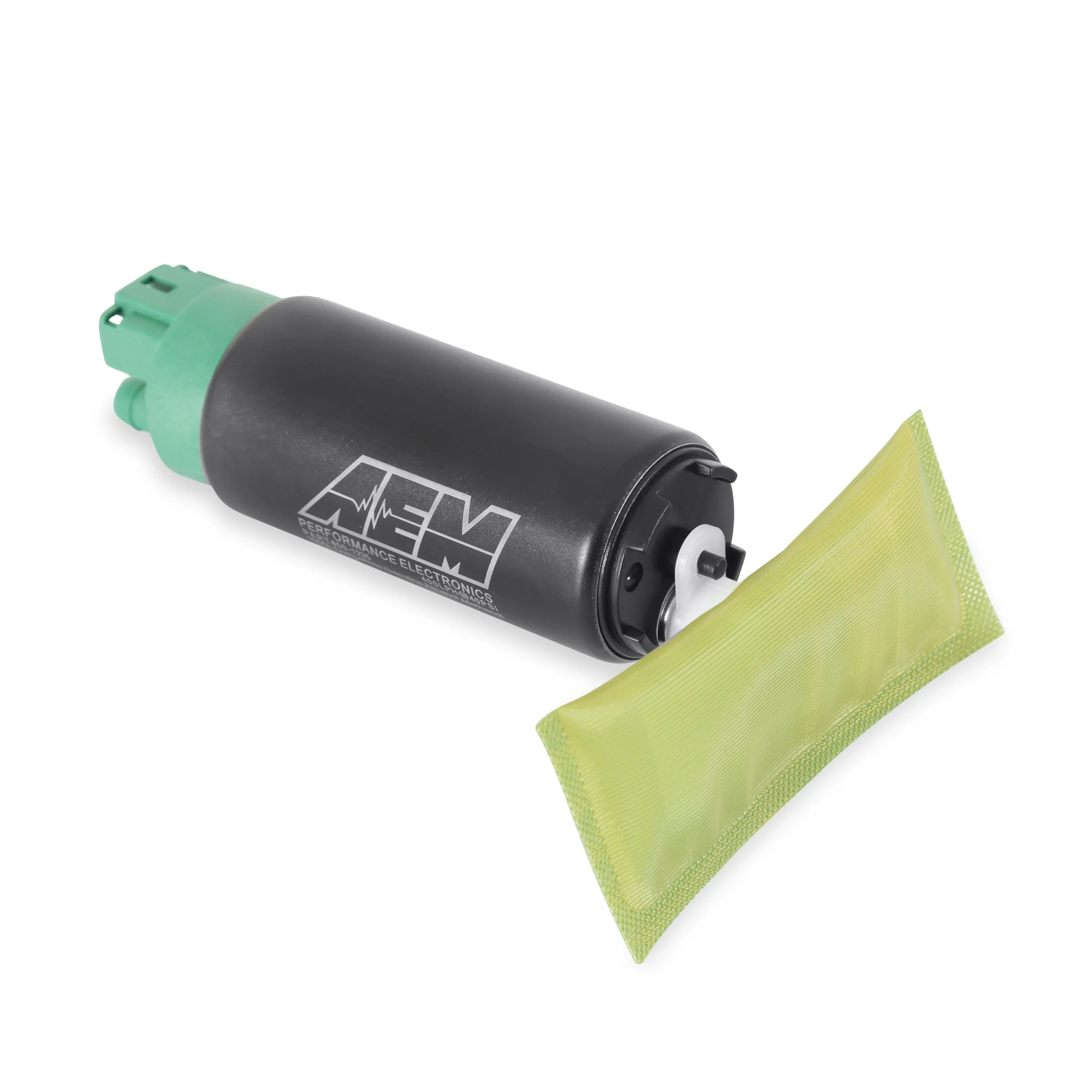 Kit de bomba de combustible AEM de alto flujo de 400 LPH para E85, para uso en tanque, con entrada descentrada de un solo conector y salida en línea. - Imagen 7
