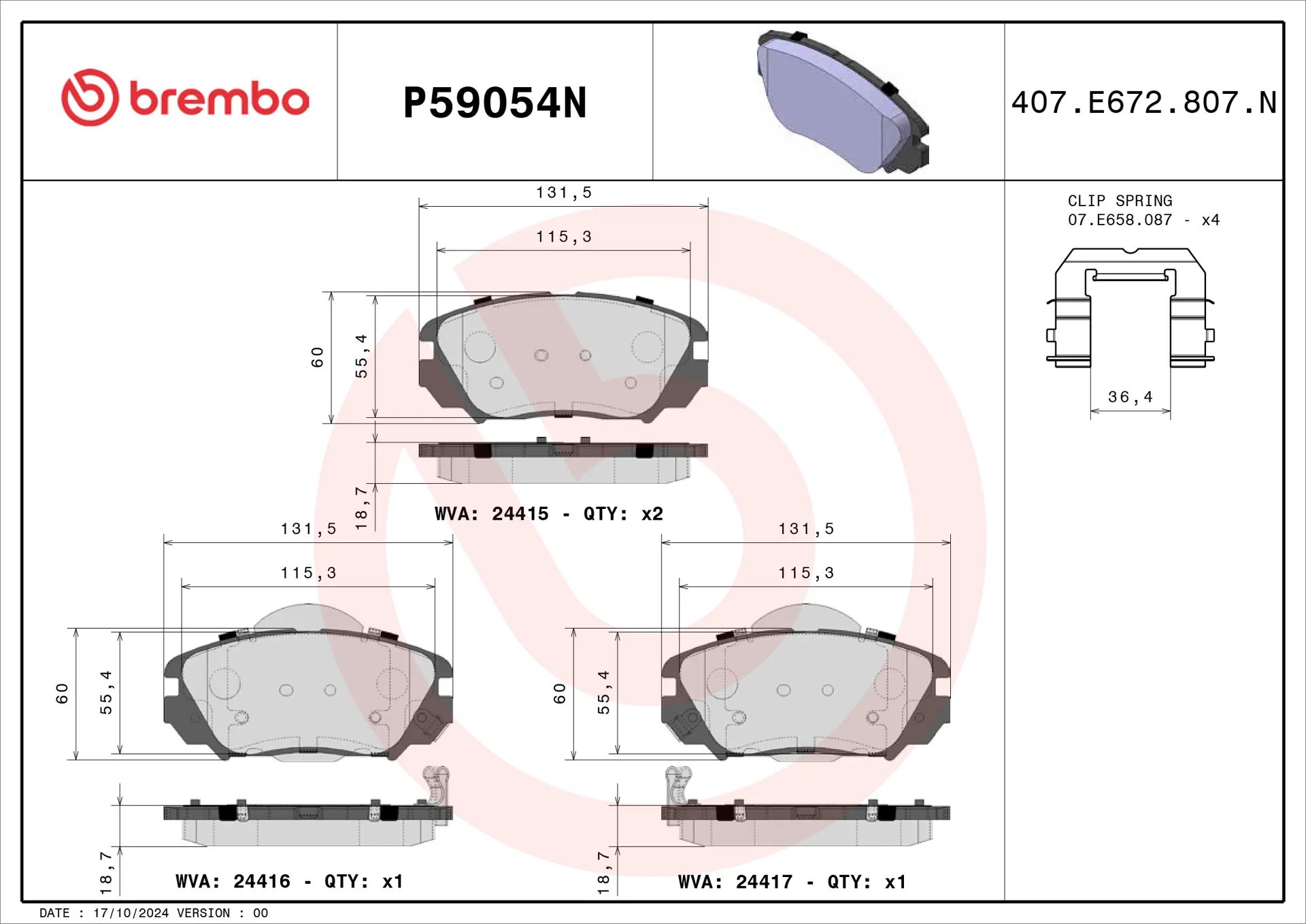 Brembo - Pastillas de freno cerámicas Brembo NAO - Imagen 2