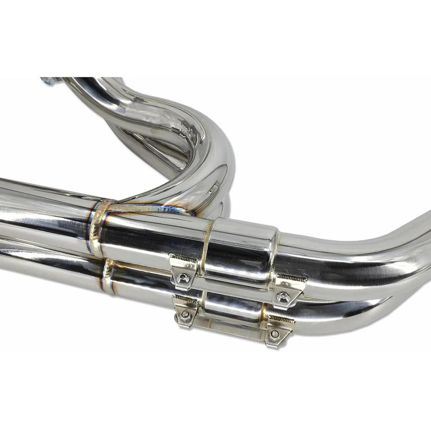IAG Performance - Colector de escape de longitud igualitaria con conexión de 3 pernos y tubo de unión (uppipe) para WRX 02-14, STI 04-21, LGT 05-09 y FXT 04-08 - Imagen 4